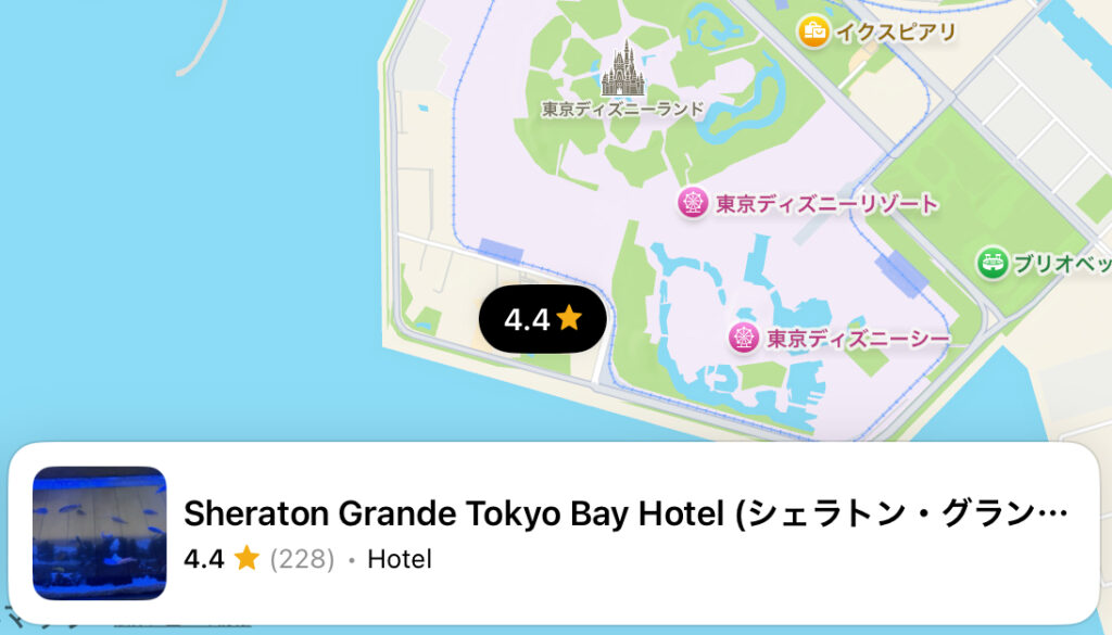 シェラトン・グランデ・トーキョーベイ・ホテルの地図