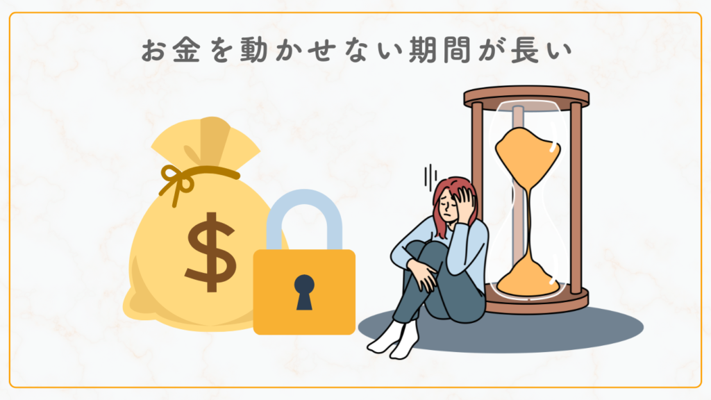 お金を動かせない期間が長い