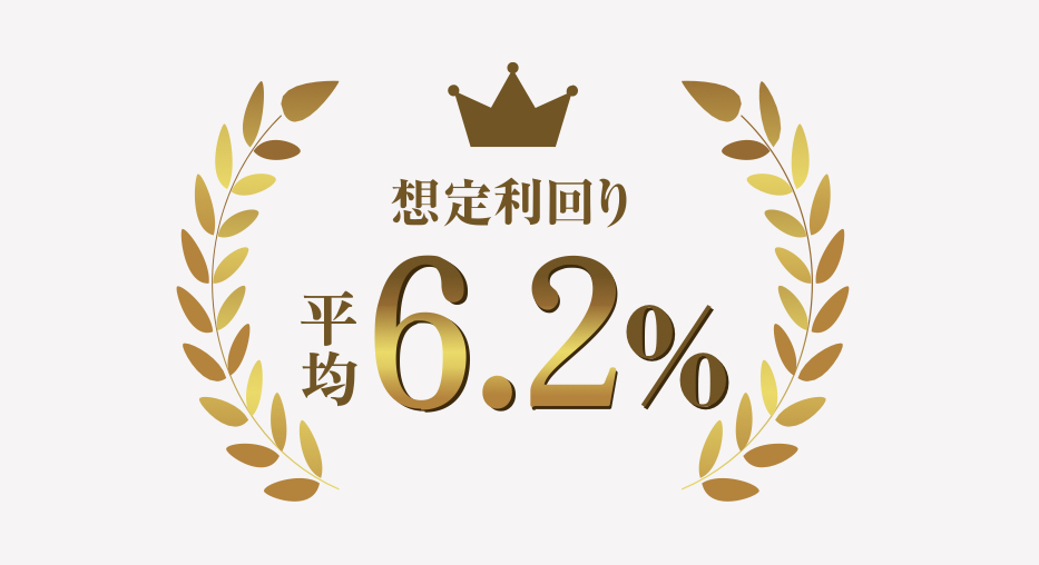 想定利回り平均6.2%