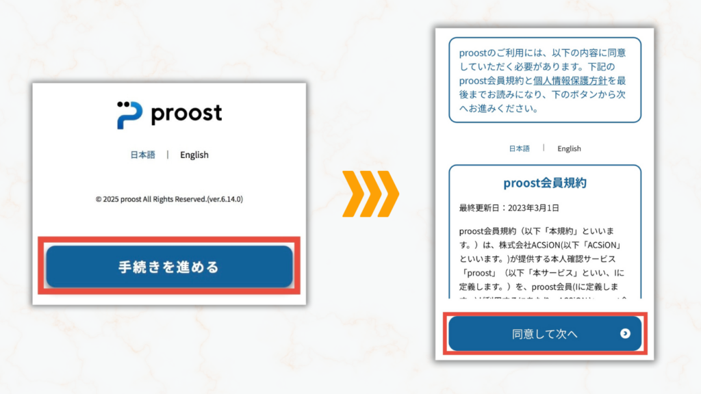 手続きを進める